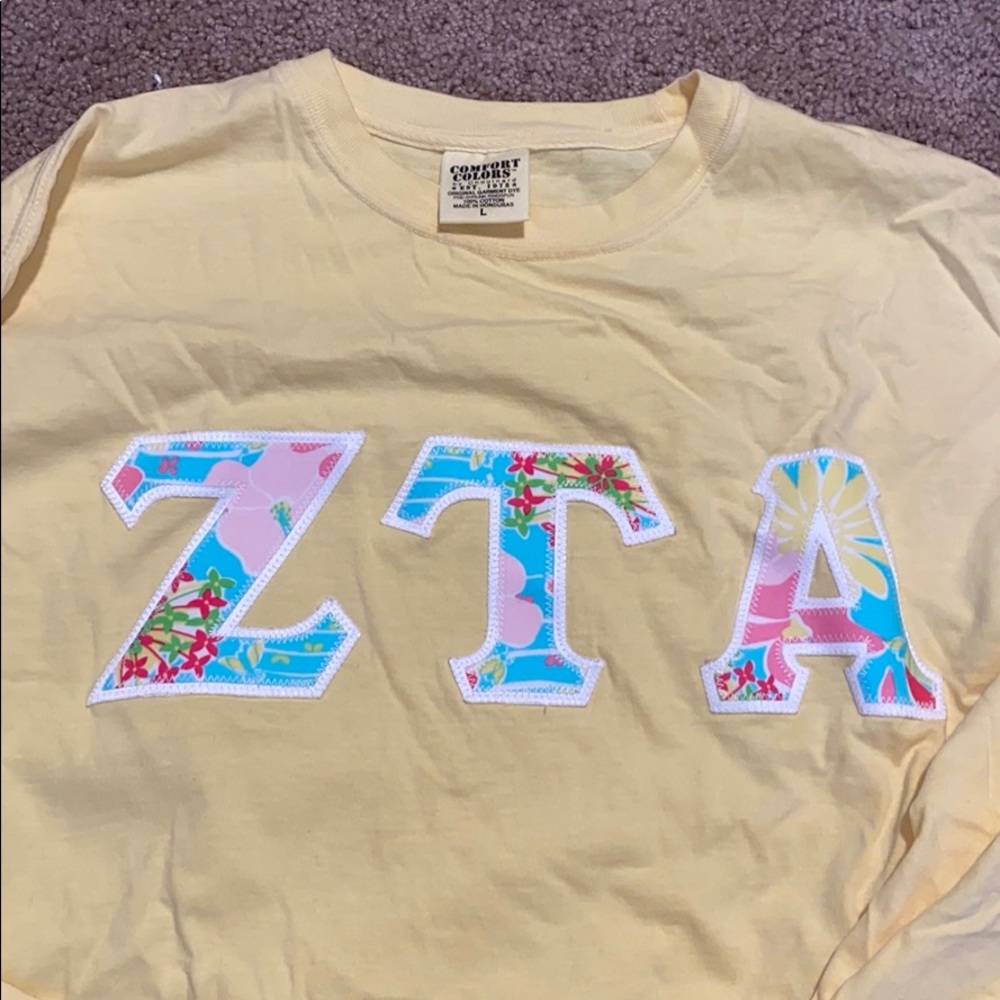 Long sleeve ZTA zeta tau alpha Tshirt